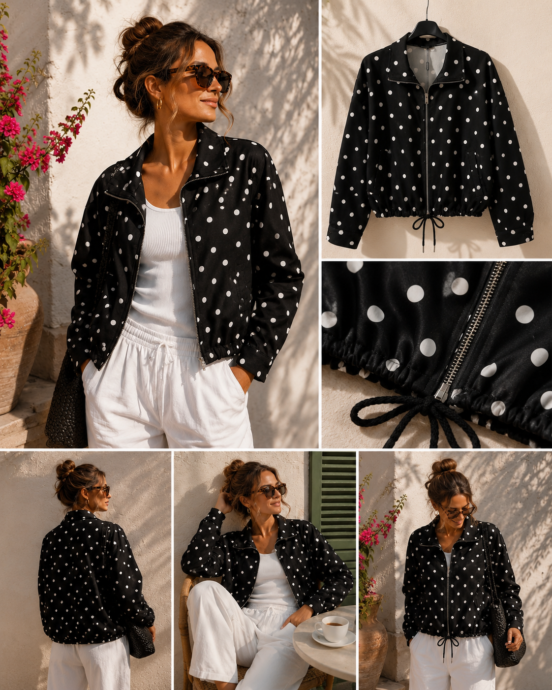 Polka dot jacket